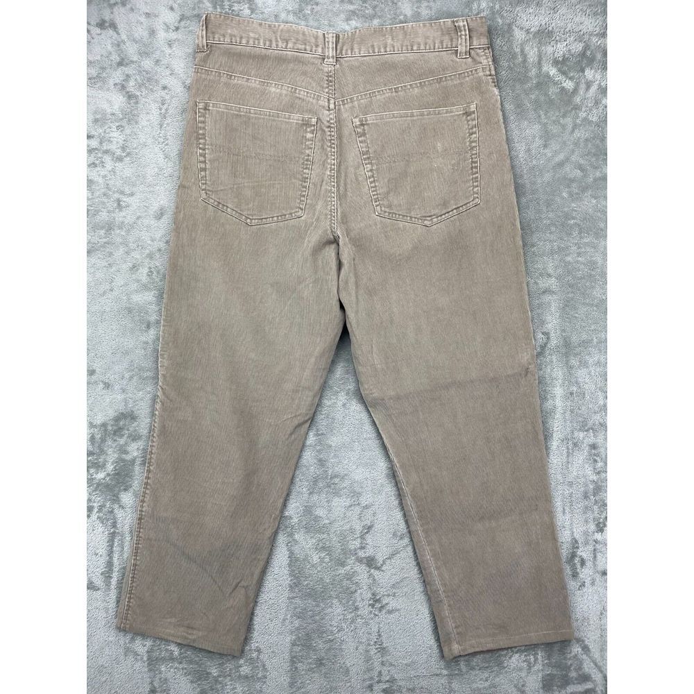 Eddie Bauer Men's Corduroy Jeans 36x32 (Real 36x29) Grayish Tan Tapered - Picture 8 of 9